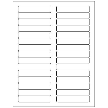 Bsc Preferred 3 7/16 x 2/3'' White Rectangle Laser Labels, 3000PK BUY00021398